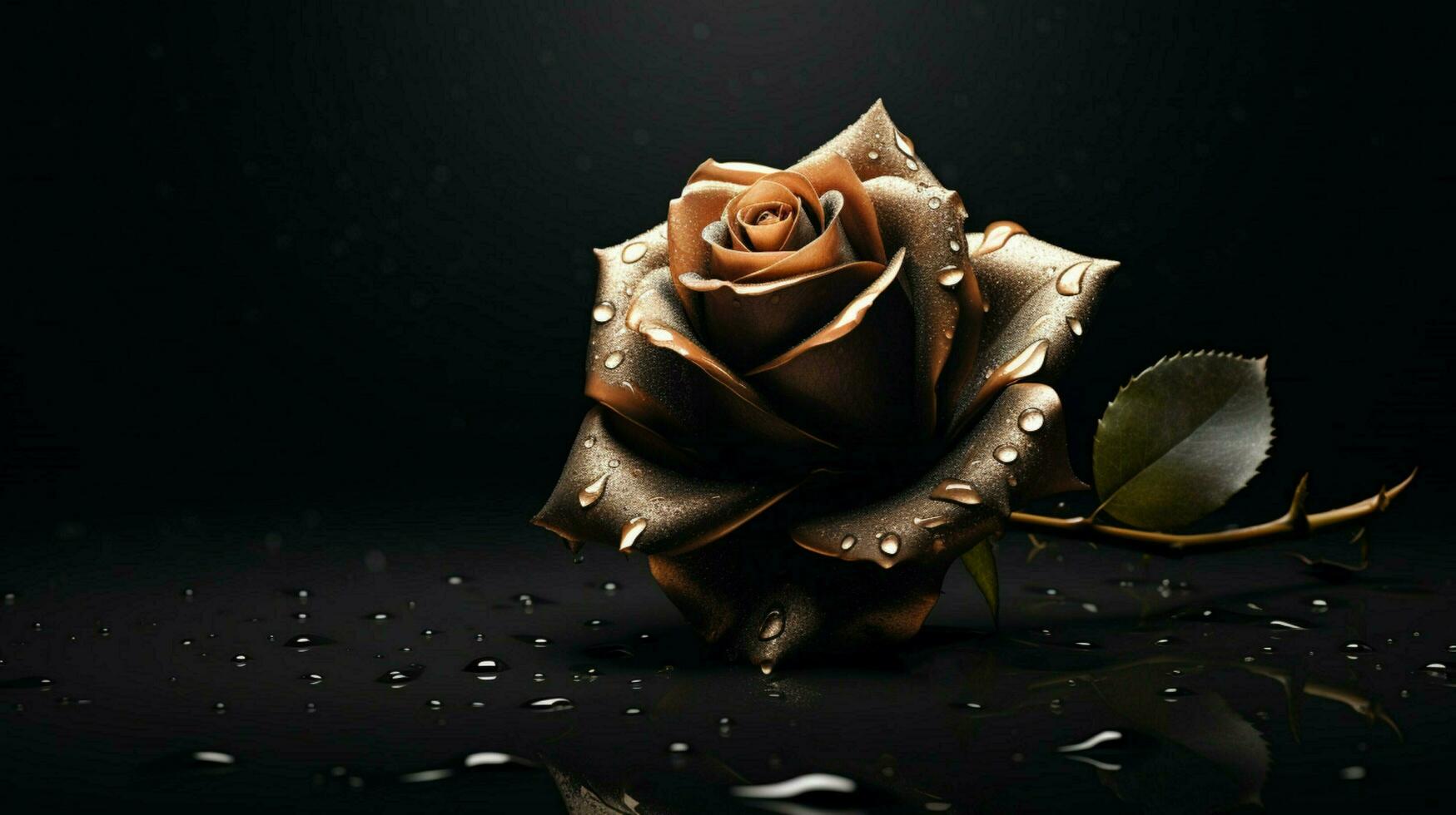 simple vectorial rose wallpaper black background photo
