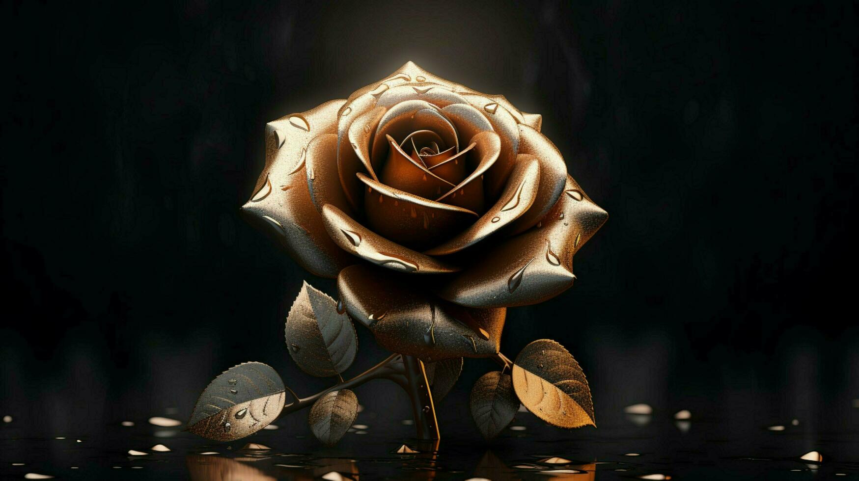 simple vectorial rose wallpaper black background photo