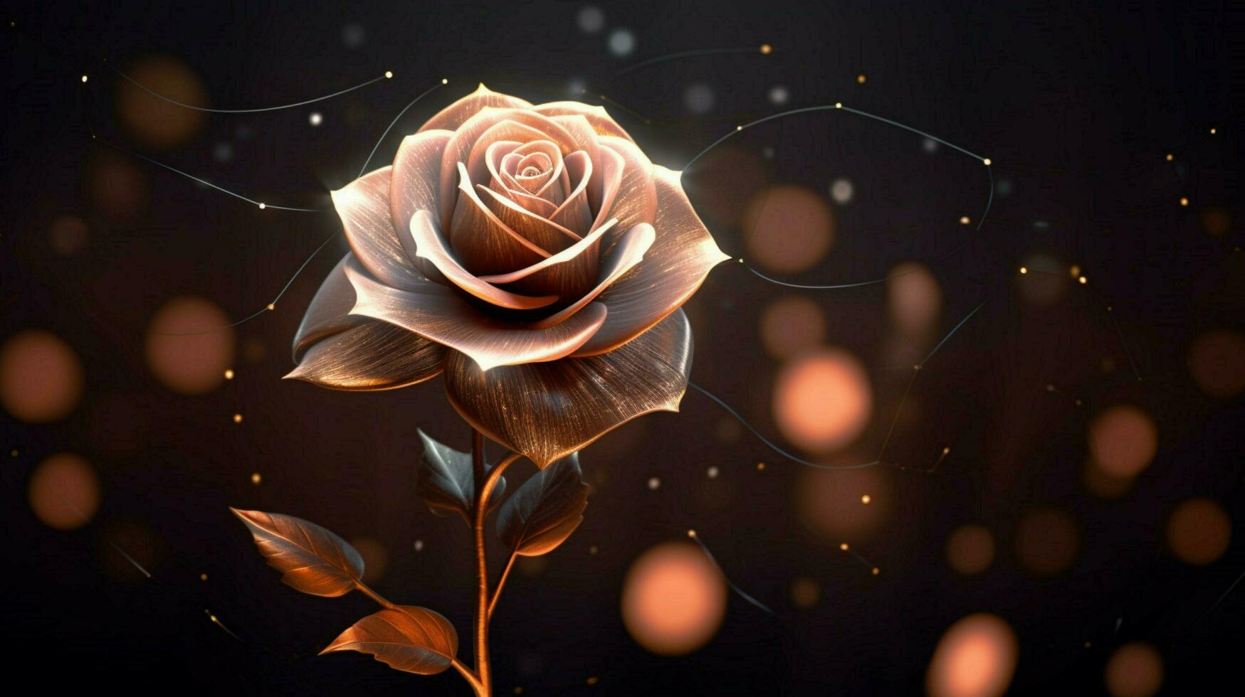 simple vectorial rose wallpaper black background photo