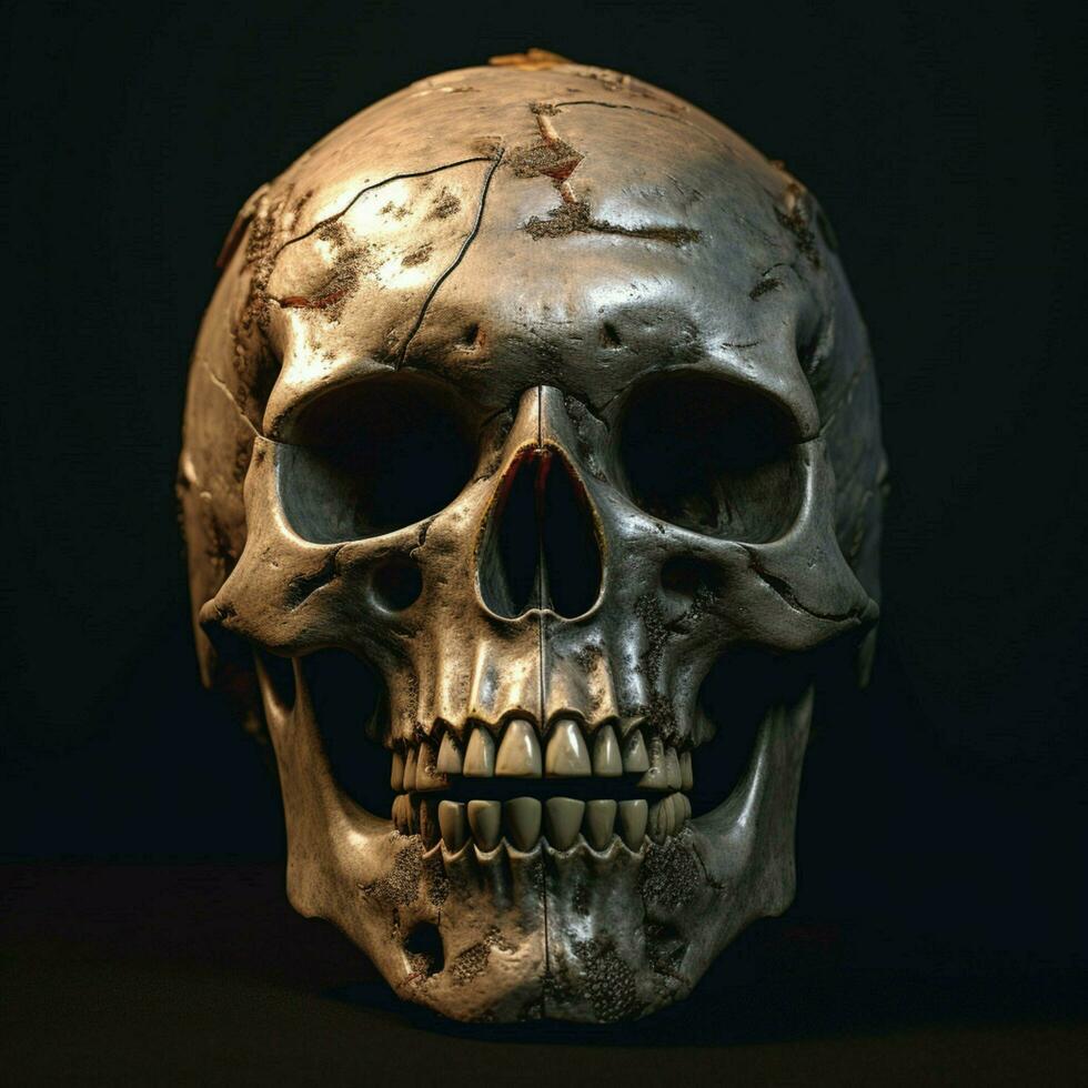 skull high quality 4k ultra hd hdr photo