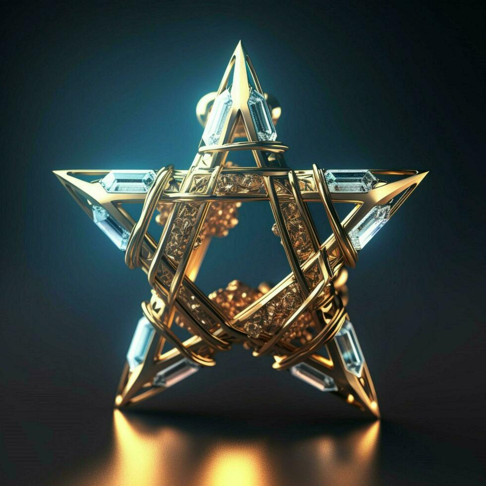 star of david high quality 4k ultra hd hdr photo