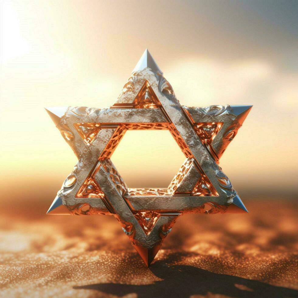 star of david high quality 4k ultra hd hdr photo