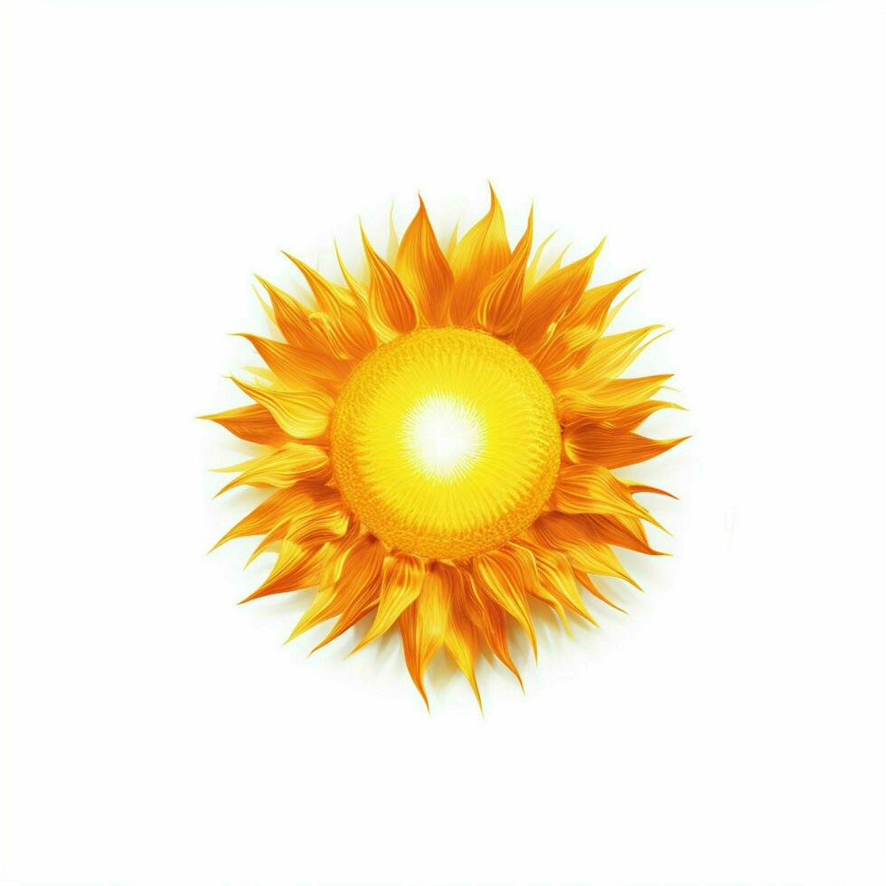 sun with white background high quality ultra hd photo