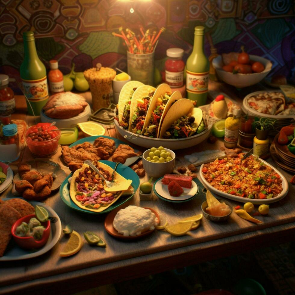 taco party high quality 4k ultra hd hdr photo
