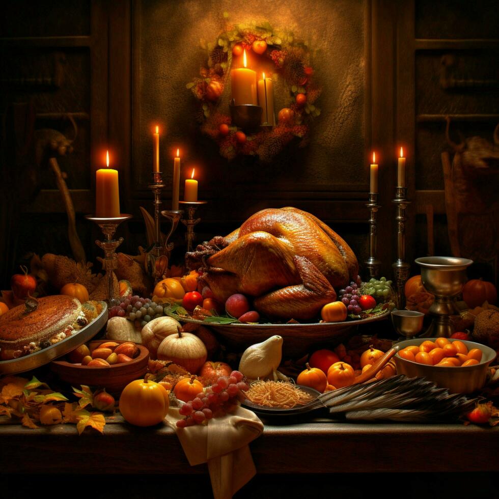 thanksgiving high quality 4k ultra hd hdr photo