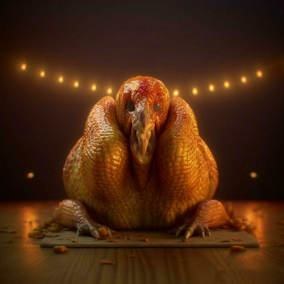 thanksgiving turkey high quality 4k ultra hd hdr photo