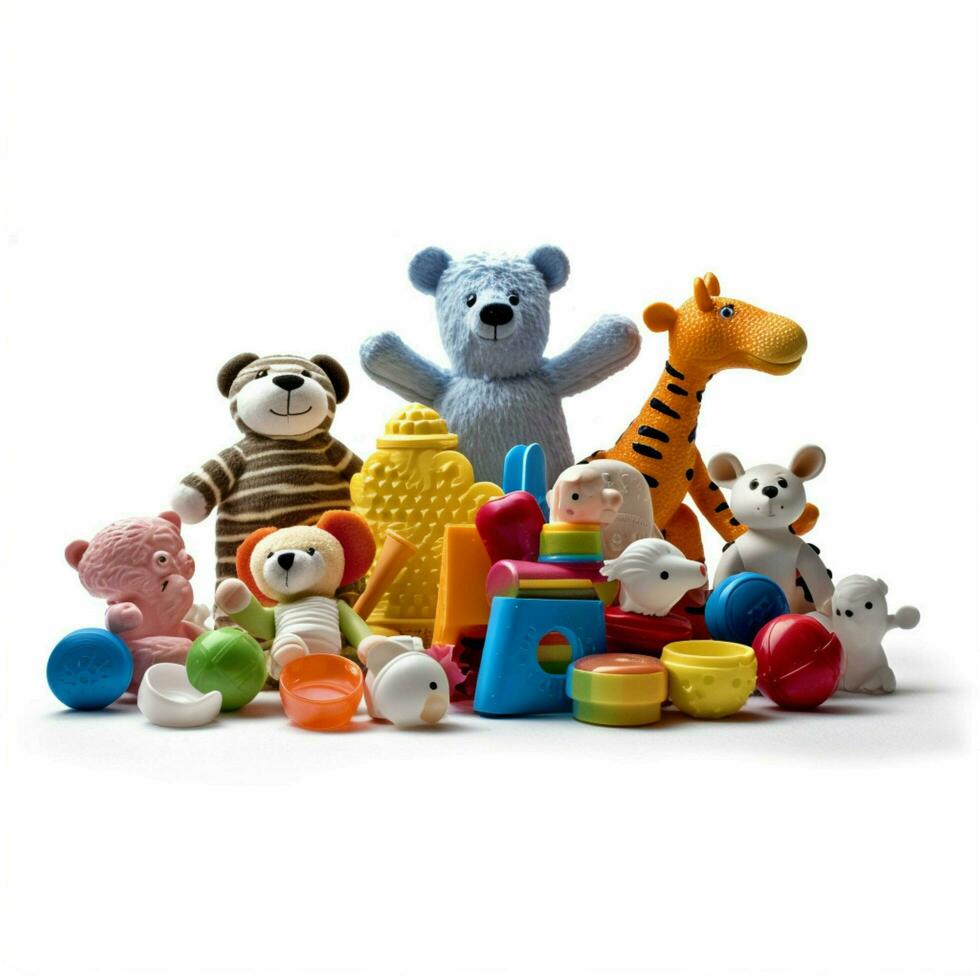 toys with white background high quality ultra hd photo