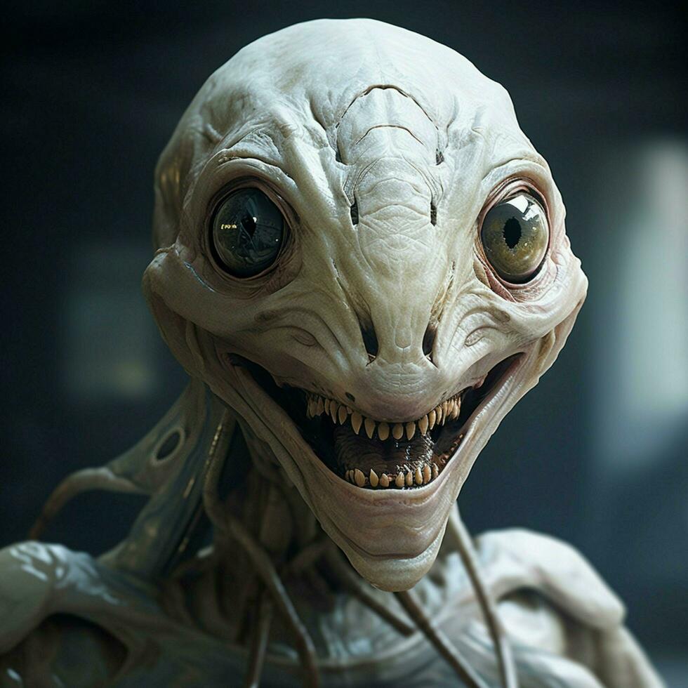 A creature with wide innocent eyes and a perpetual smile photo