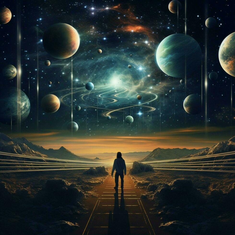 A meditation on the existence of parallel universes and photo