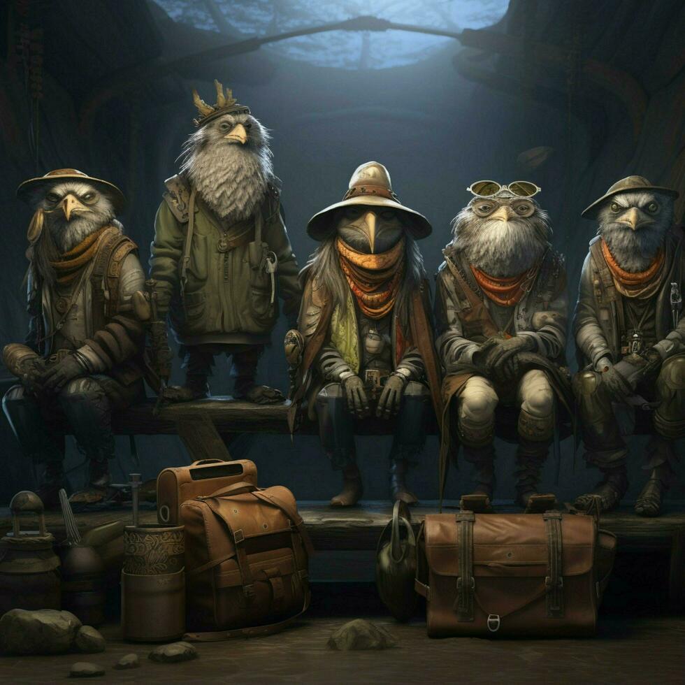 Adaptable beings ready for any adventure or challenge photo