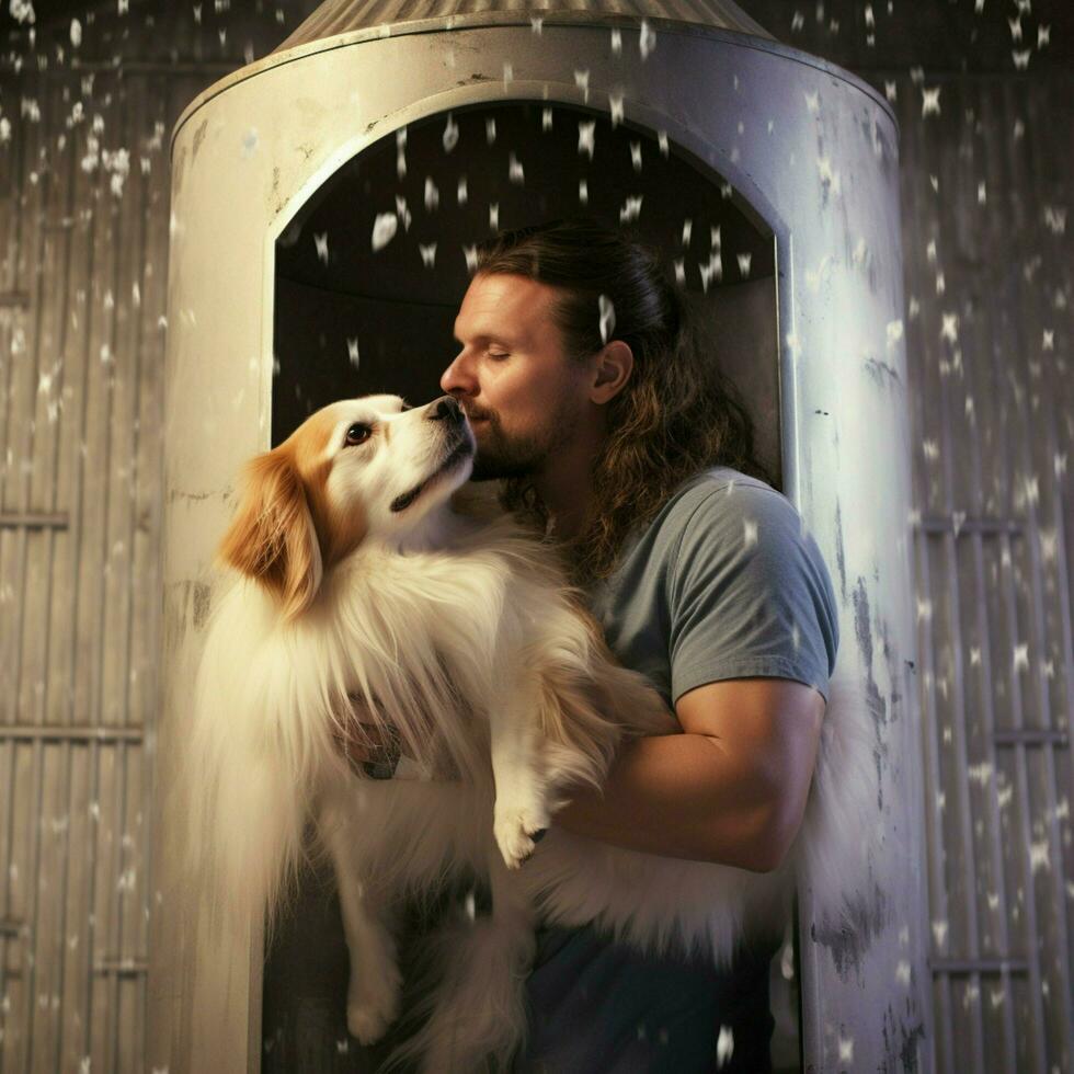 Affectionate beings showering their owners with love photo