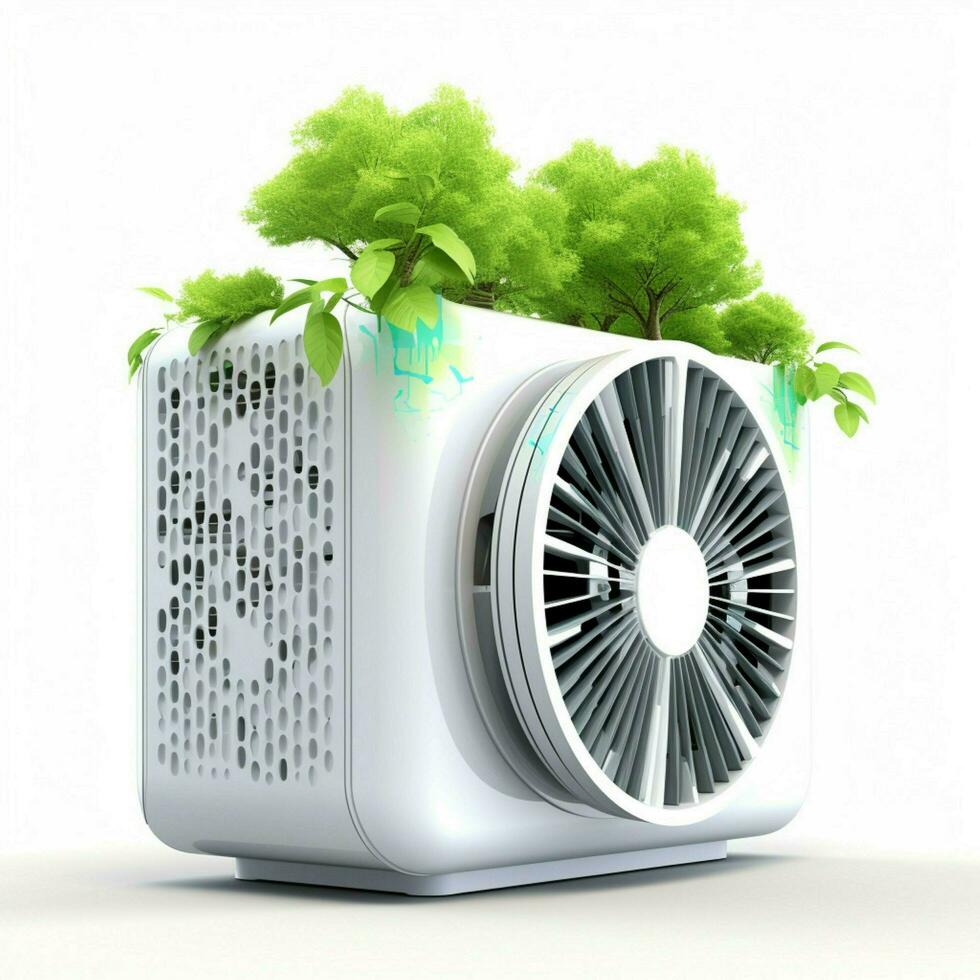 Air purifier 2d cartoon illustraton on white background hi photo