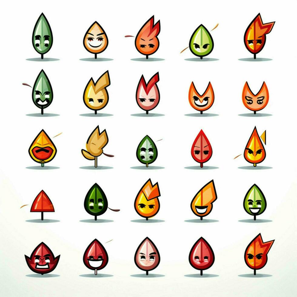flecha emojis 2d dibujos animados vector ilustración en blanco respaldo foto