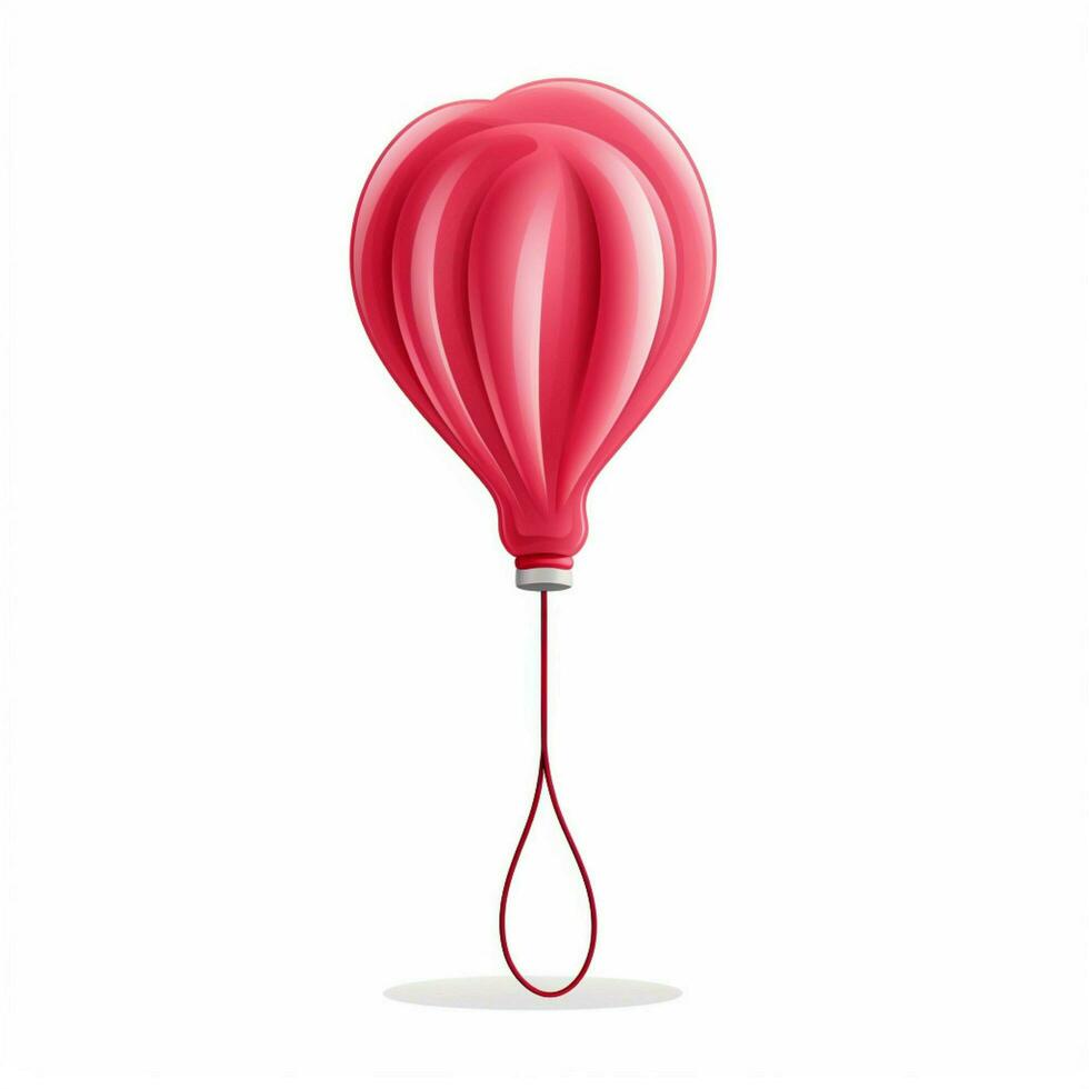 Balloon Whisk 2d cartoon illustraton on white background h photo