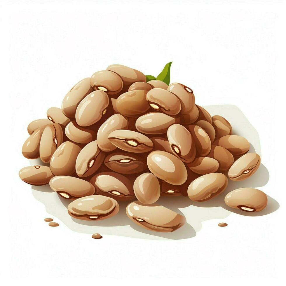 Beans 2d vector illustration cartoon in white background h photo