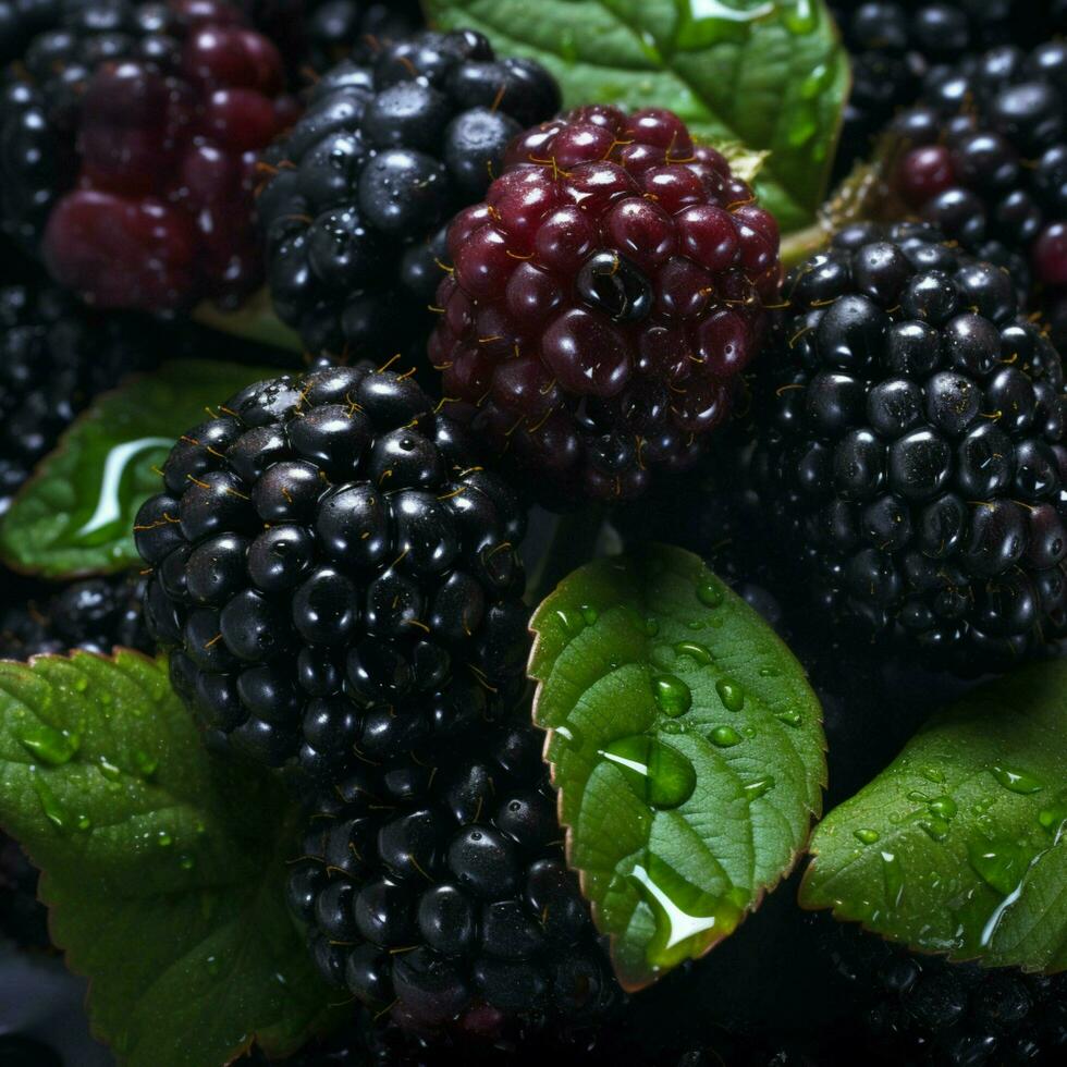 Blackberries high quality 4k hdr photo