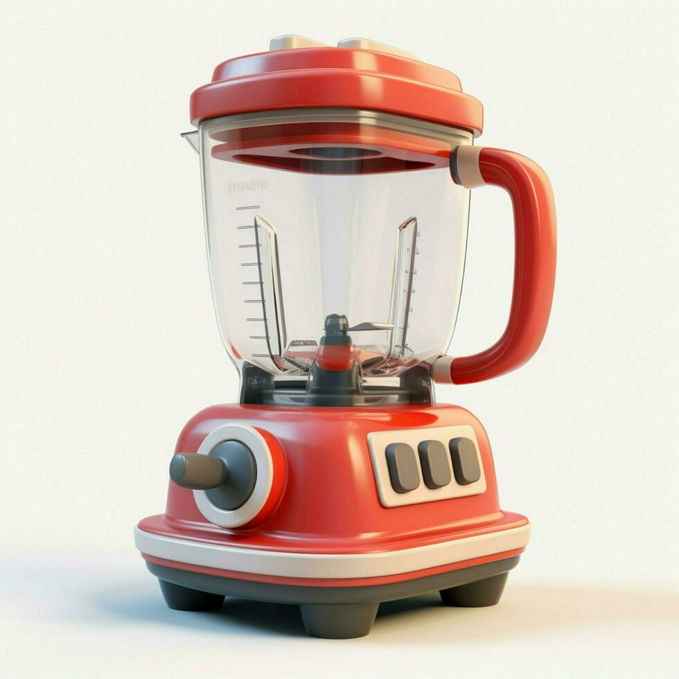 Blender 2d cartoon illustraton on white background high qu photo