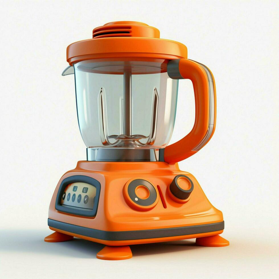Blender 2d cartoon illustraton on white background high qu photo