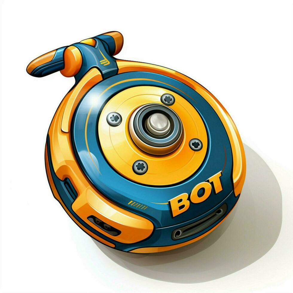 Bop It 2d cartoon illustraton on white background high qua photo