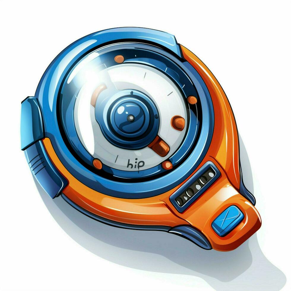 Bop It 2d cartoon illustraton on white background high qua photo