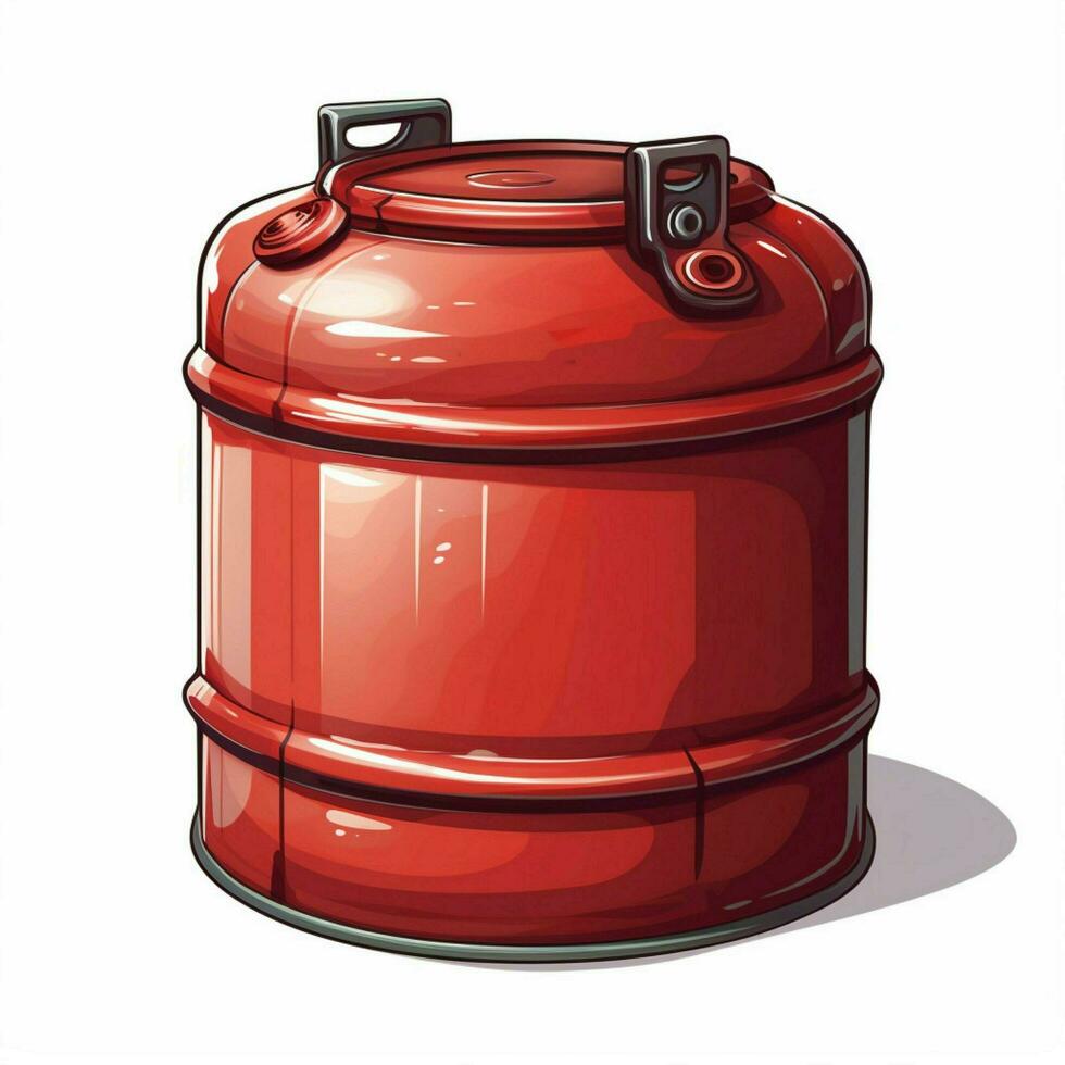 Canister 2d cartoon illustraton on white background high q photo