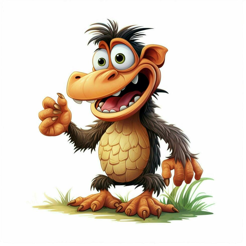 Cempedak 2d cartoon illustraton on white background high q photo