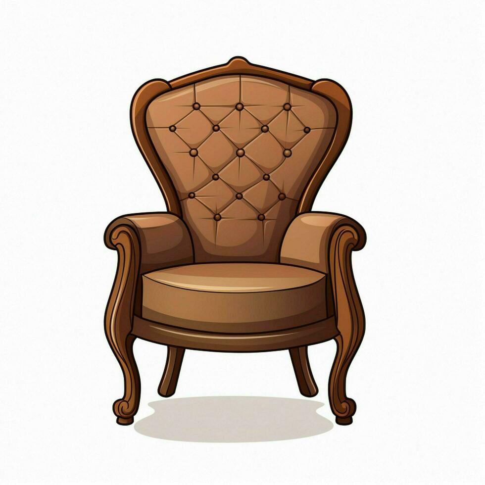 Chair 2d cartoon vector illustration on white background h photo