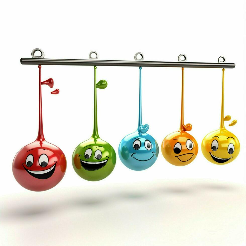 Clackers 2d cartoon illustraton on white background high q photo