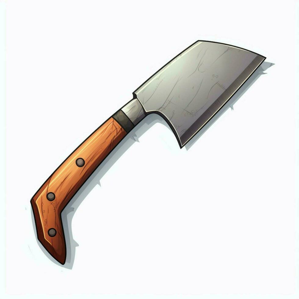 Cleaver 2d cartoon illustraton on white background high qu photo