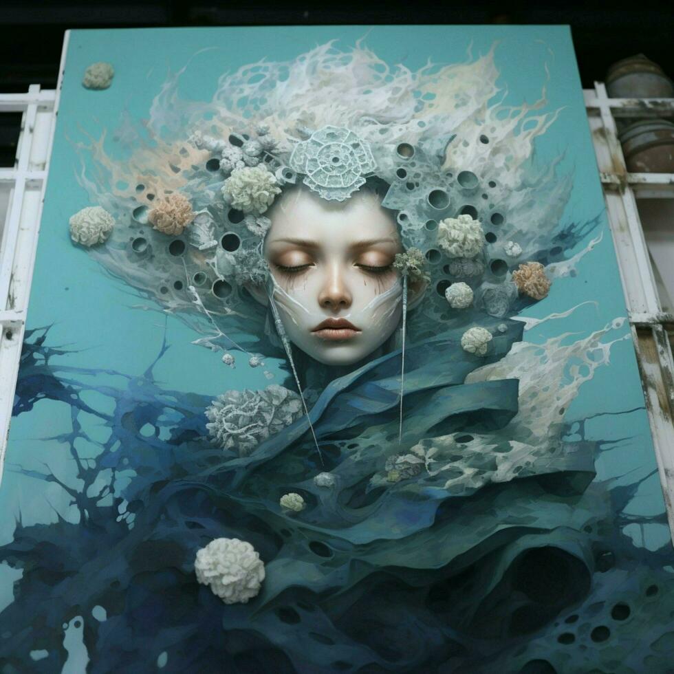 Combining elements of different art styles to create a uni photo