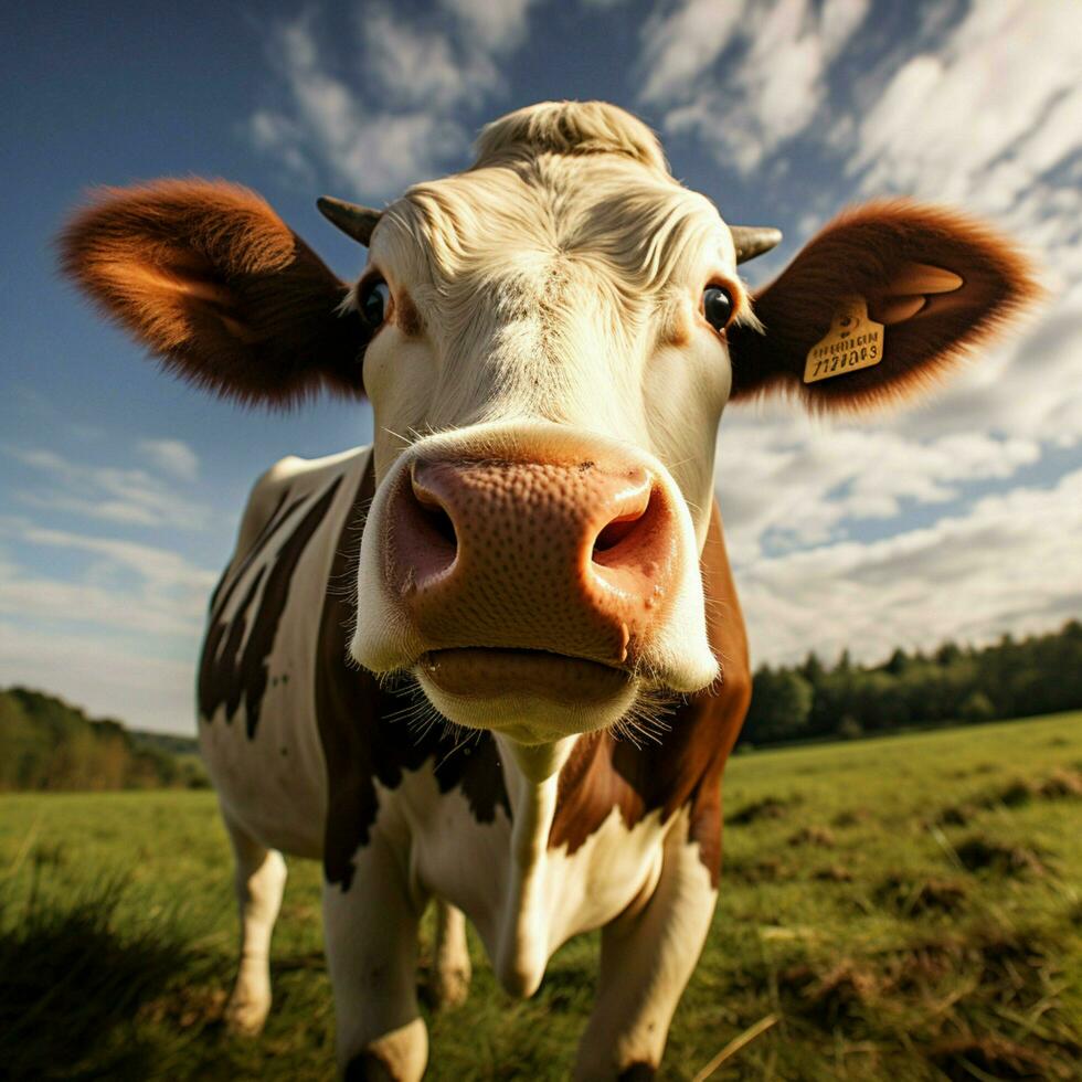 Cow high quality hdr 16k ultra hd photo