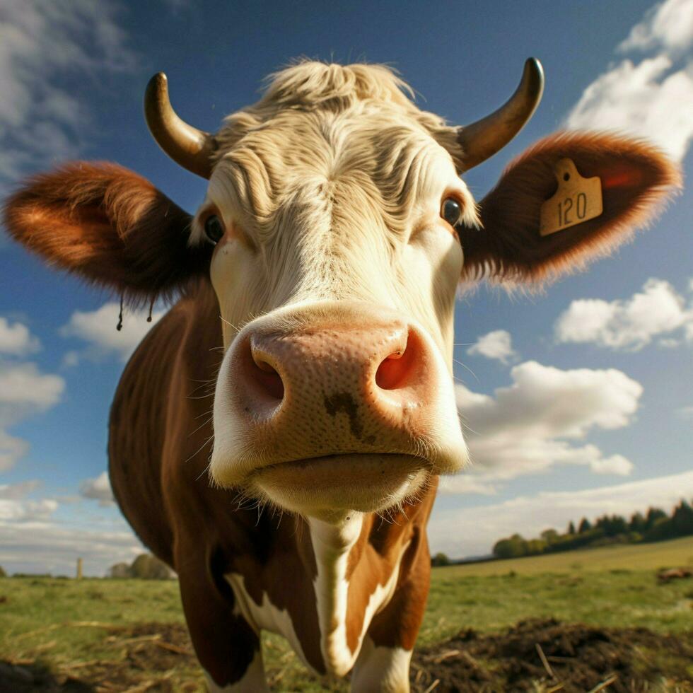 Cow high quality hdr 16k ultra hd photo