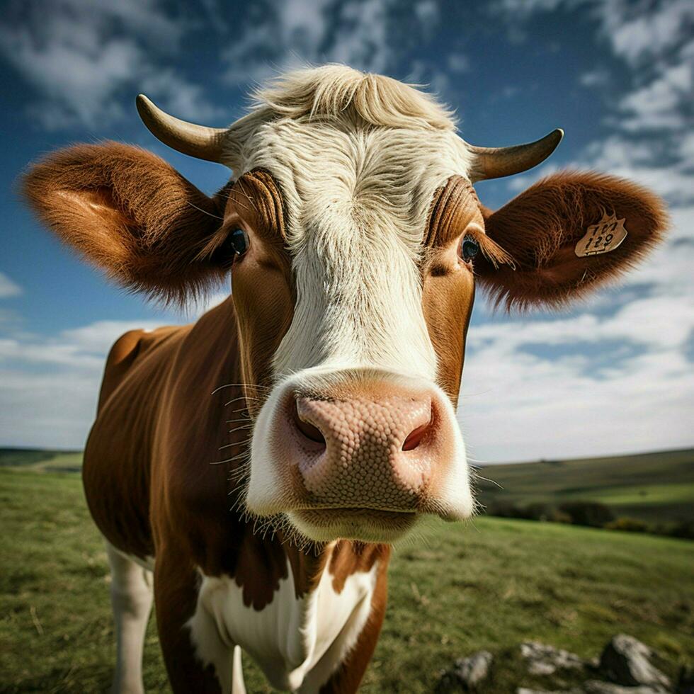 Cow high quality hdr 16k ultra hd photo