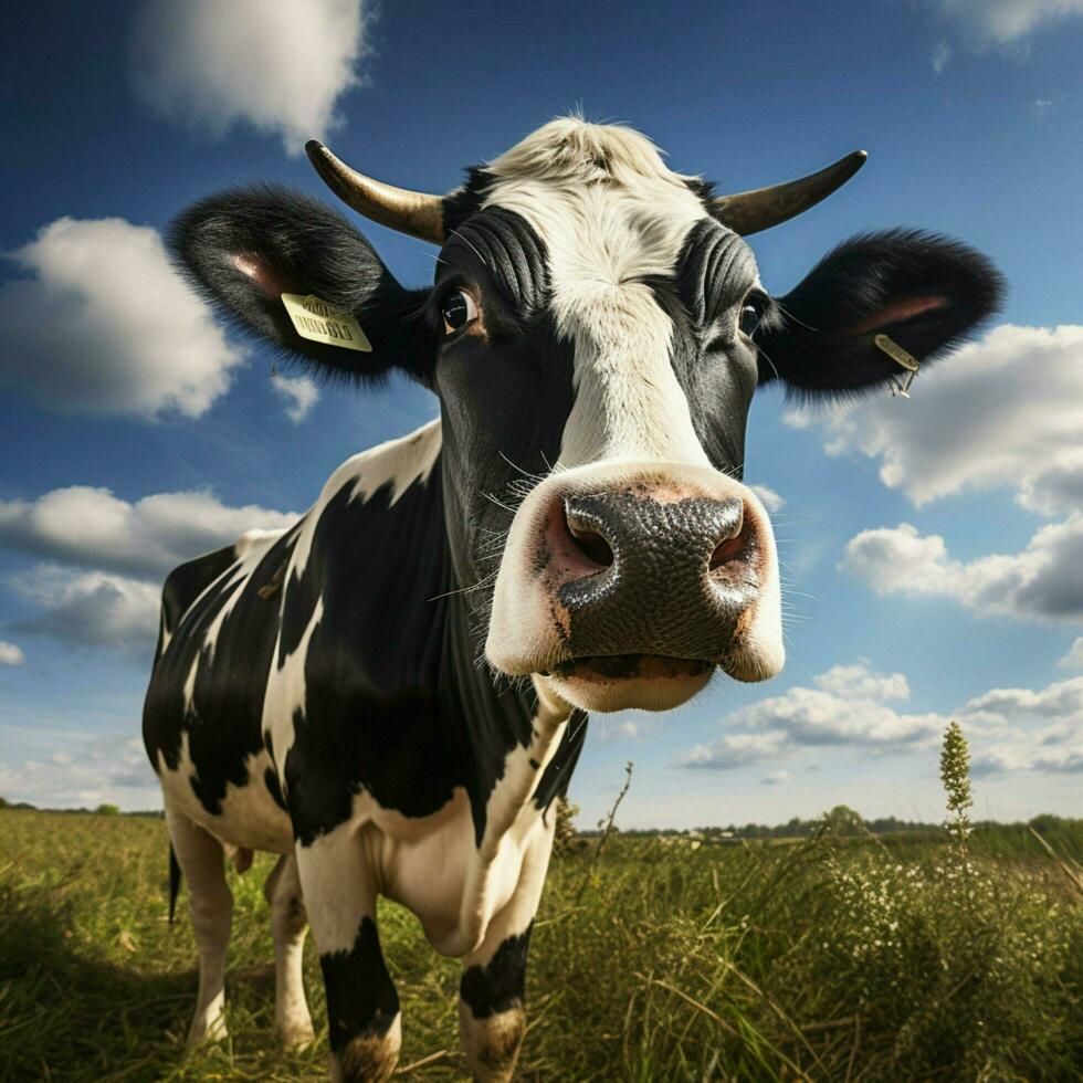 vaca alto calidad hdr 16k ultra hd foto