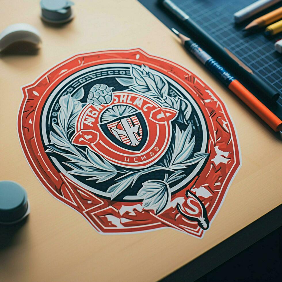 Craft a sticker inspired by a particular sports team photo