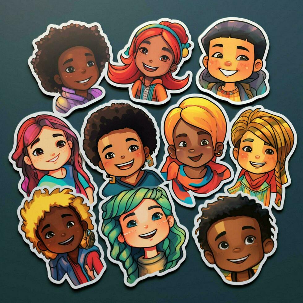 Create a sticker that celebrates diversity and inclusivity photo