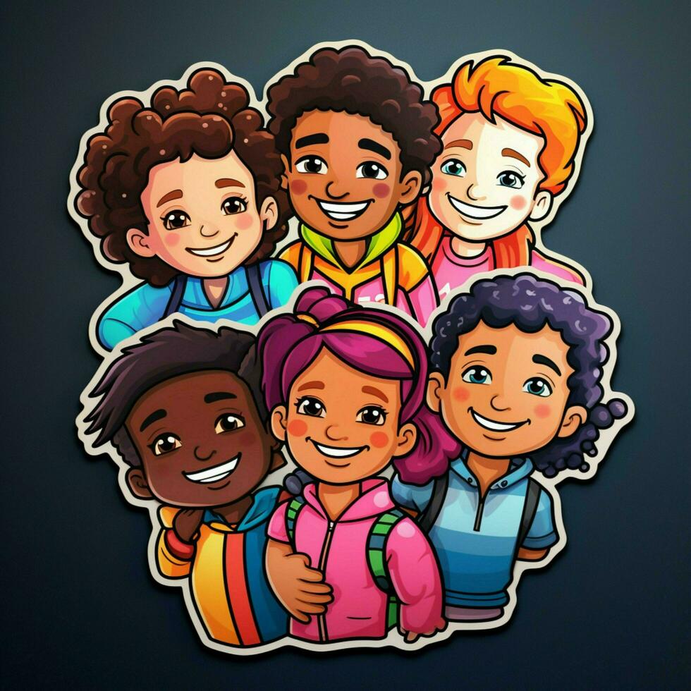 Create a sticker that celebrates diversity and inclusivity photo