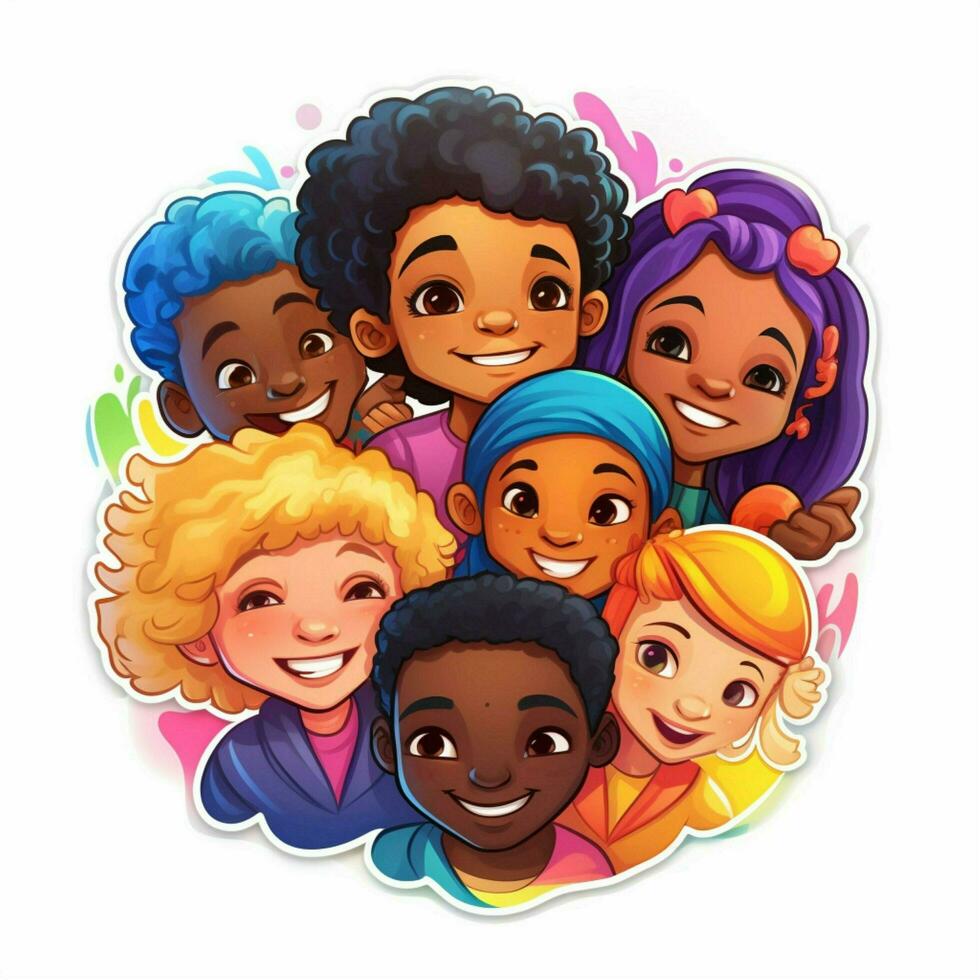 Create a sticker that celebrates diversity and inclusivity photo