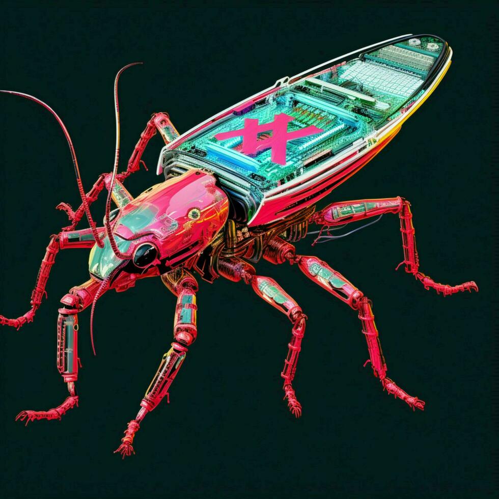Create a visual representation of the Y2K bug and its pote photo