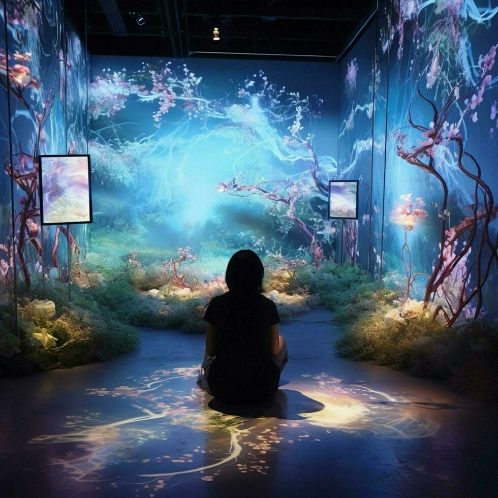 Create an installation that immerses viewers in the experi photo