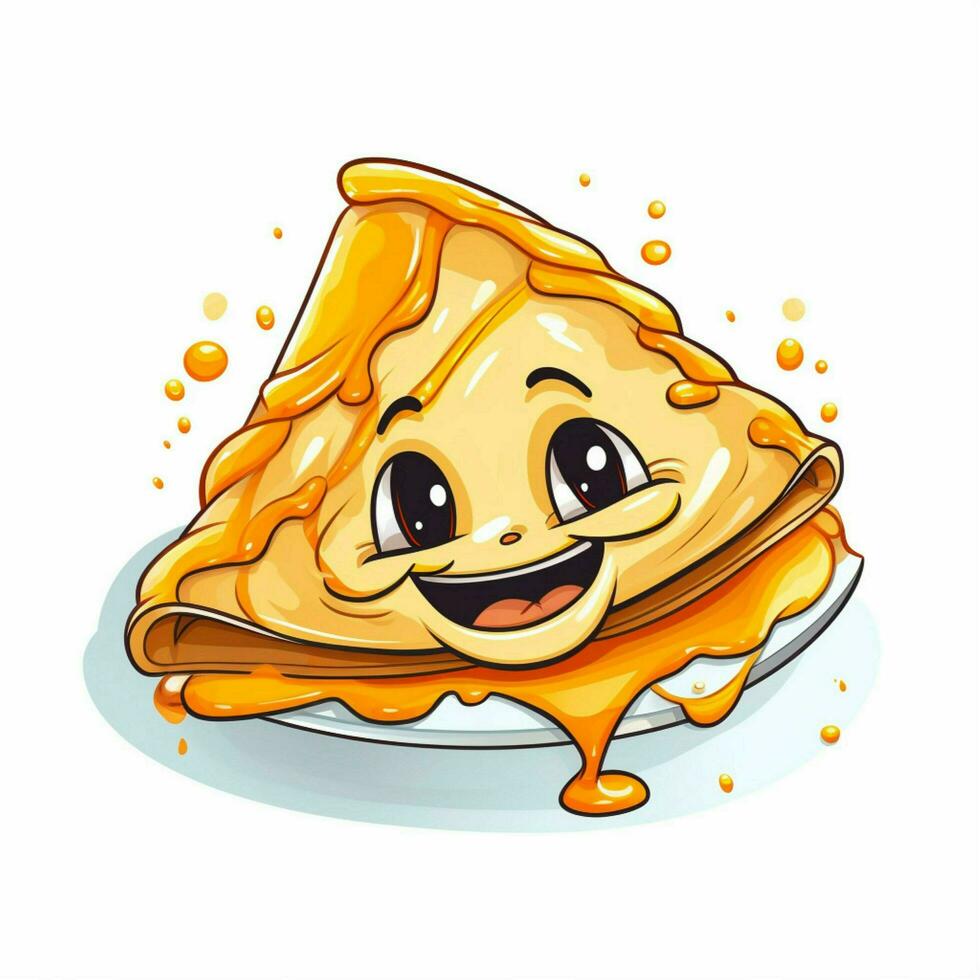 Crepes 2d vector illustration cartoon in white background 30684871 ...