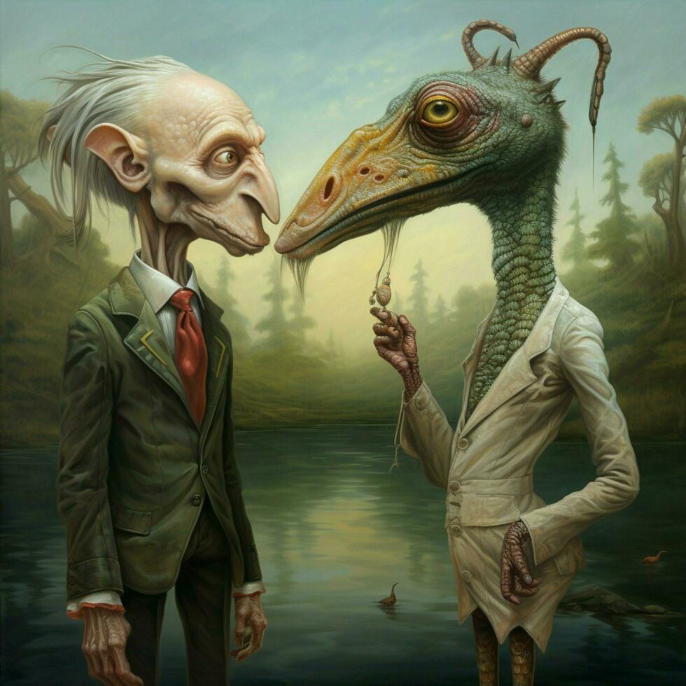 Curious companions with twitching noses photo