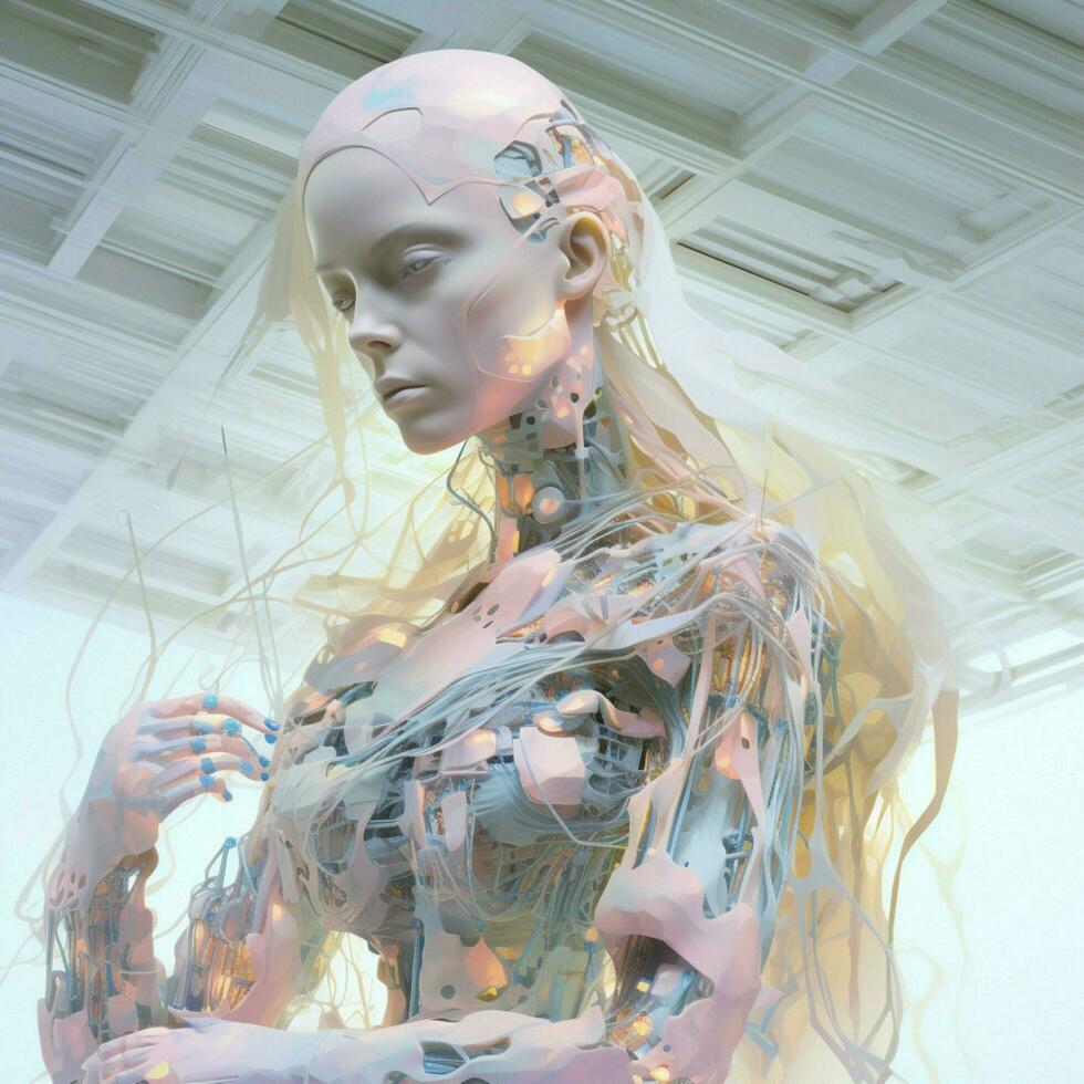 Data loss giving birth to ethereal and fragmented designs photo