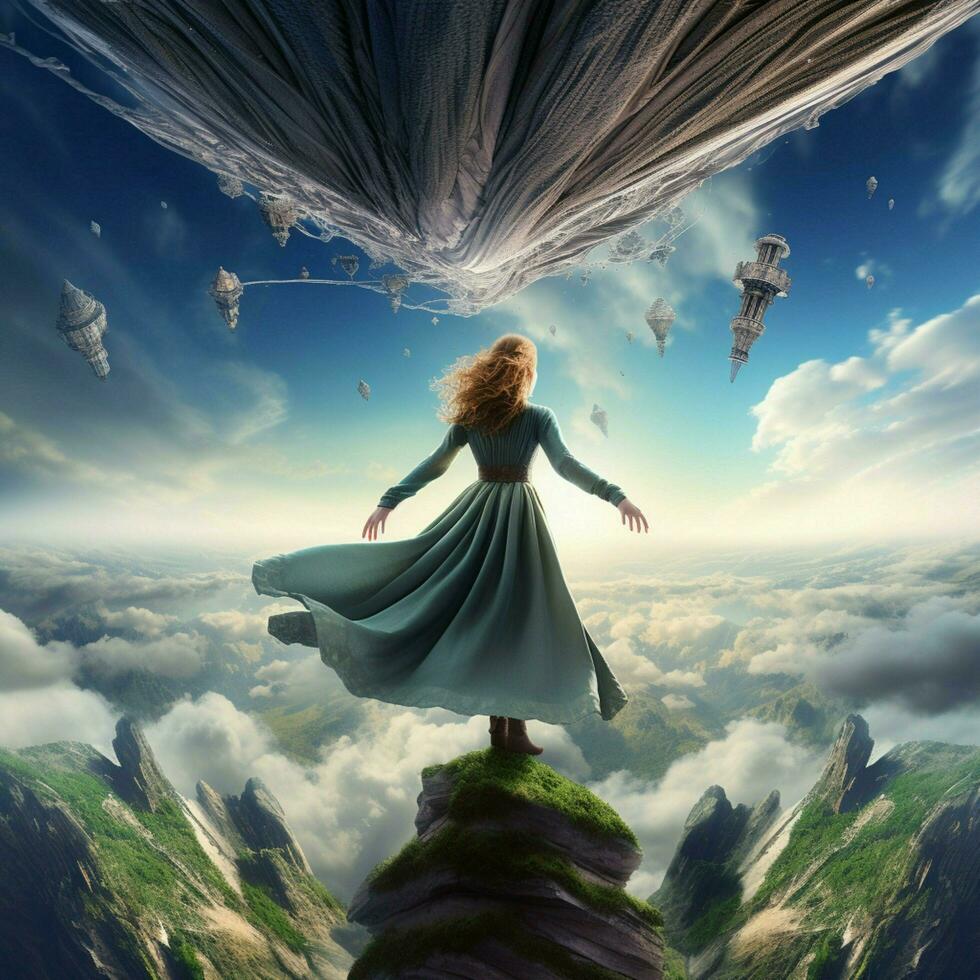 Defying gravity high quality ultra hd 8k hdr photo