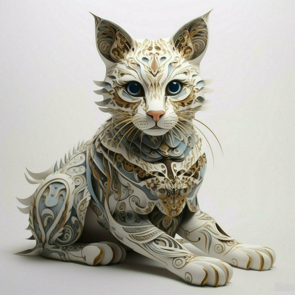 Delicate pets with intricate markings photo