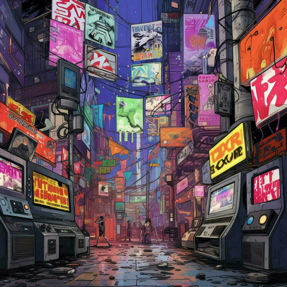Depict the influence of Y2K on the video game industry and photo