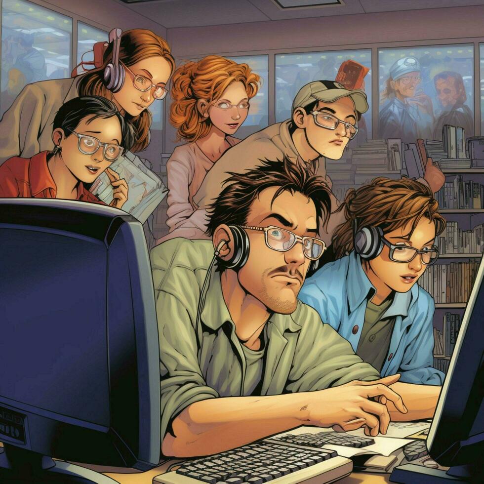 Depict the role of software developers and IT professional photo