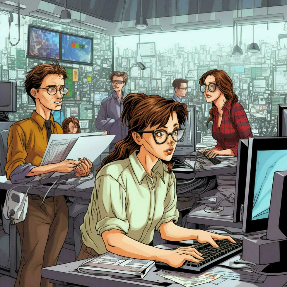 Depict the role of software developers and IT professional photo