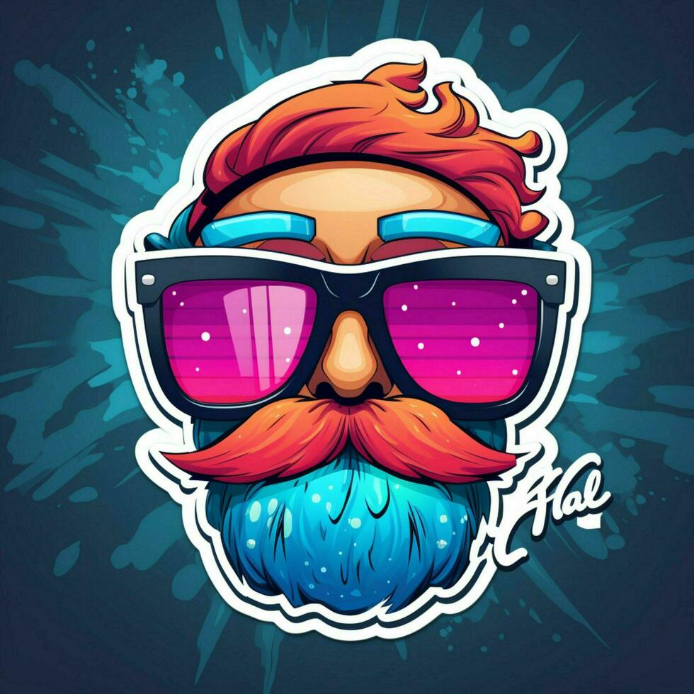 Design a sticker representing a popular hashtag or viral t photo