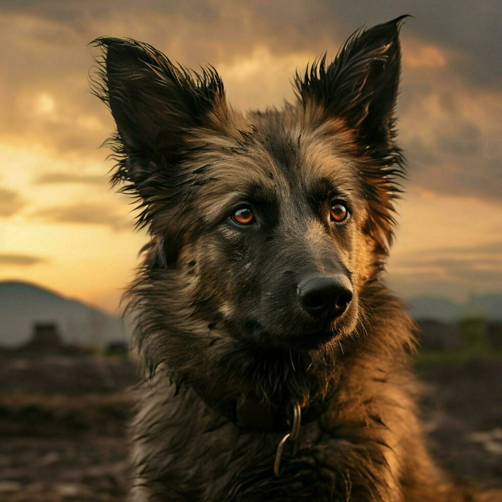 Dog high quality hdr 16k ultra hd photo